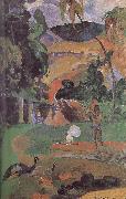 Paul Gauguin There are peacocks scenery oil painting picture wholesale
